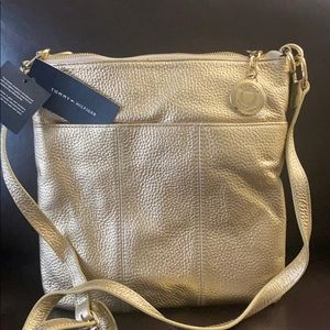 Golden Tommy Hilfiger bag,with tag new
